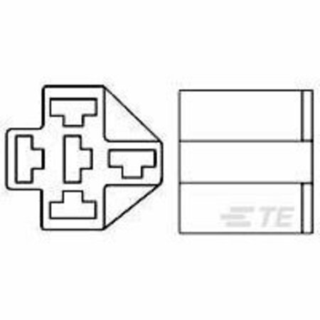 POTTER-BRUMFIELD VCF4-1001=CONNECTOR HOUSING VCF4-1001